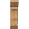Ekena Millwork Balboa Slat Rough Sawn Bracket w/ Offset Brace, Western Red Cedar, 8"W x 18"D x 30"H BKT0806X18X30BOA06RWR - alternate 3